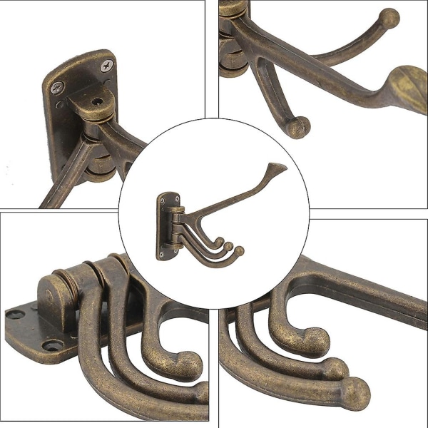 Multifunksjons Henger Dusj Kroker Hjemme Henger Badekåpe Kroker Håndkle Kroker Kleshengere Bronse 16x7.9cm Bronze 16x7.9cm