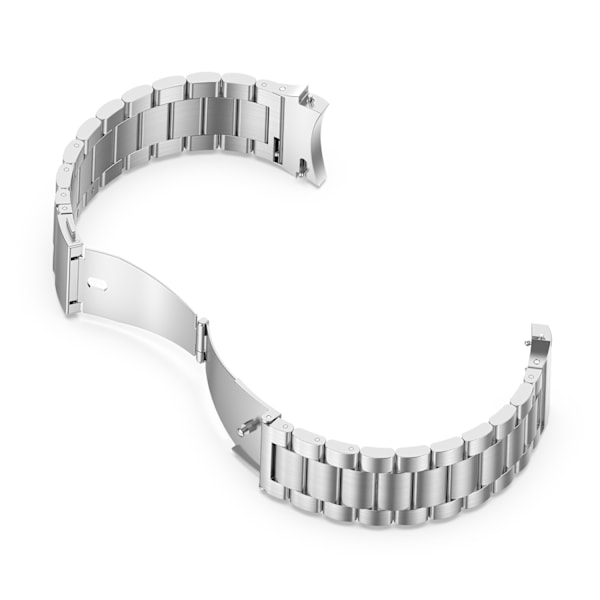 （Silverfärgad）Klockarmband i rostfritt stål, Remmar Pläterat stålspänne Smart Klockarmband Armband för män Kvinnor
