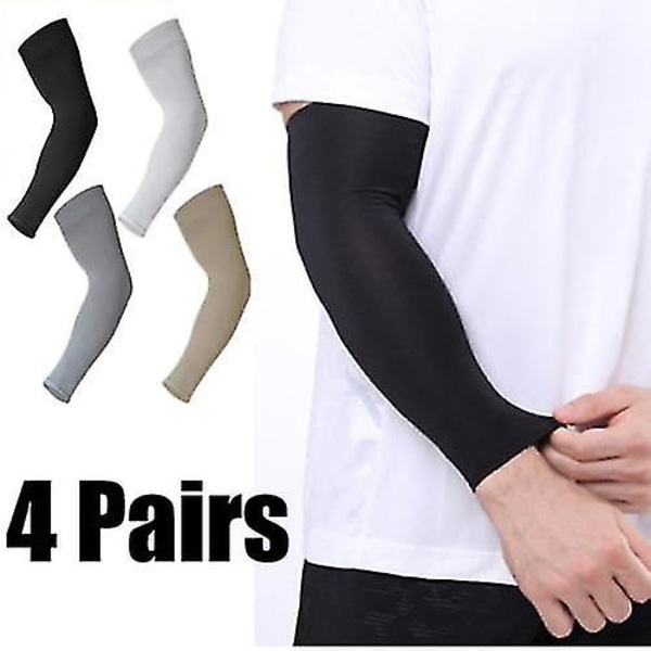 4 Par Kylande Armskydd UV Solskydd Utomhussporter Basket