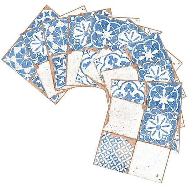 Decorative Removable Tile Stickers for Kitchen and Bathroom 15x15cm Easy to Clean 30pcs A