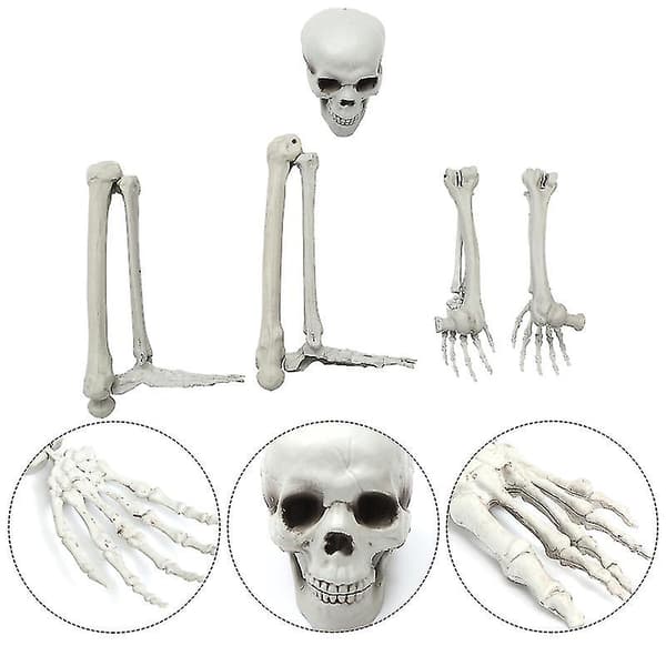 1 sæt Simuleret Skelet til Halloween Dekorationer