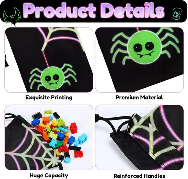 24 st Halloween-dragskoväskor Spökfestpåse size_name 1.57 Inch