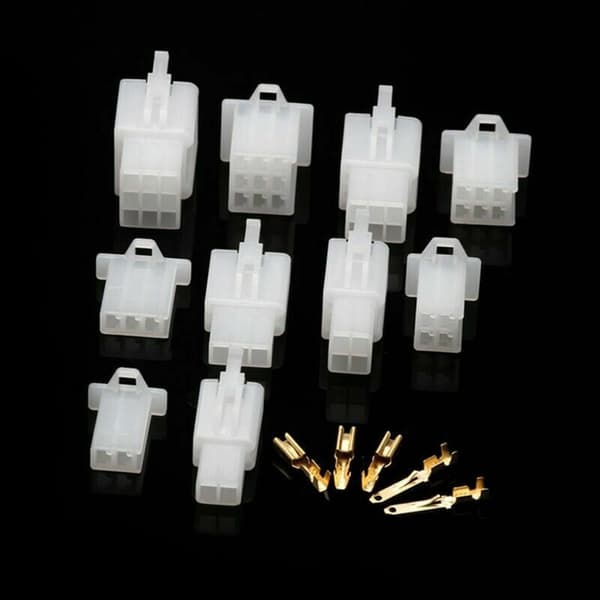 580 pcs Car Motorcycle 50 Sets Electrical 2.8mm 2 3 4 6 9 Pin Wire Cable Connector Terminal with Storage Box