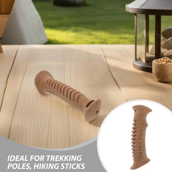 5 Pieces Yellow Cork Trekking Pole Handles, Walking Stick Replacement Handles