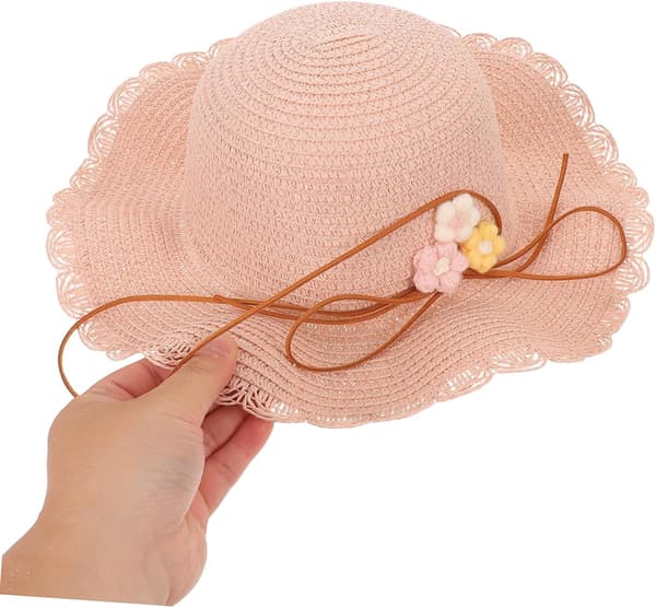 Stråhat og Crossbody-taske til bredskyggede strandhatte med