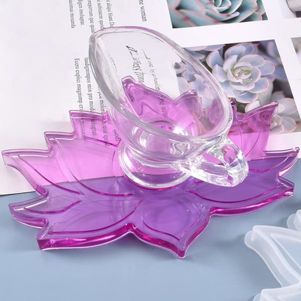 DIY Silikon Lotus Coaster Form Multifunksjonell Lotusblomst Koppunderlagsform