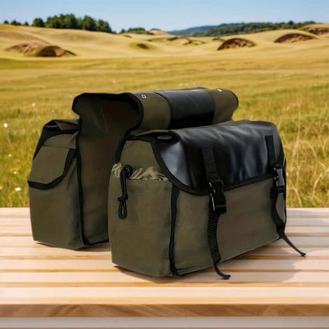 Motorcycle Bags - Waterproof Canvas Side Bag - Bag