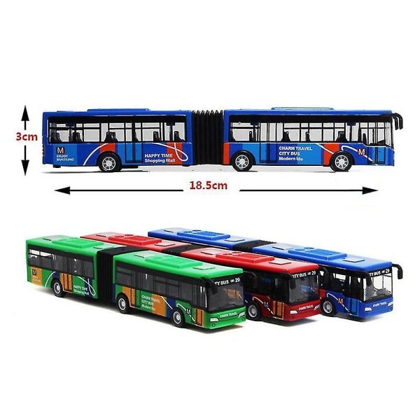 Legeringsbilmodell Lekebiler Trekk-tilbake-biler Minibusmodell Mobil Die-cast-biler Lekebiler Morsomme gaver Gutteleker for barn Blå