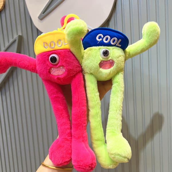 Zipper Hatboy Pehmolelu Avaimenperä Lahja - Lila