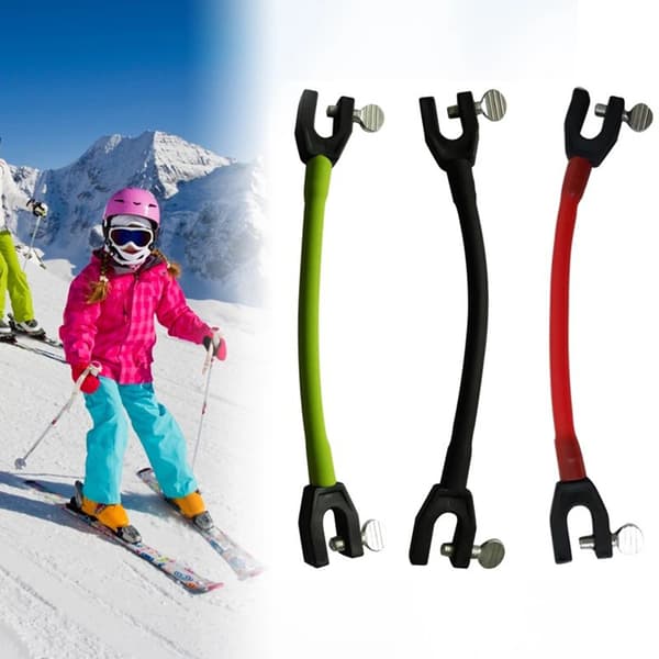 Removable Elastic Latex Ski Clip for Outdoor Training, Beginner Aid