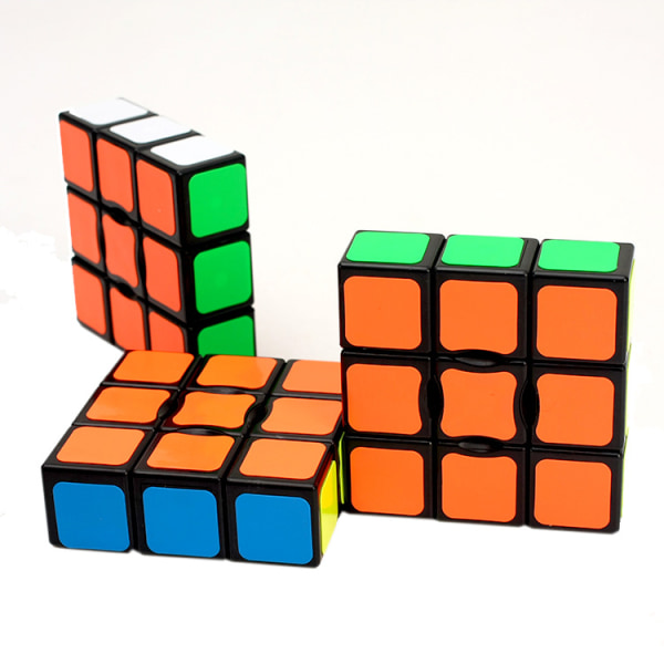 3x3x1 Edge Cube til Begyndere, Enkeltlags Puslespil, Retro, Pædagogisk, Hjernepuslespil, Rejse-Fidget Legetøj, til Voksne og Børn fra 8 år+