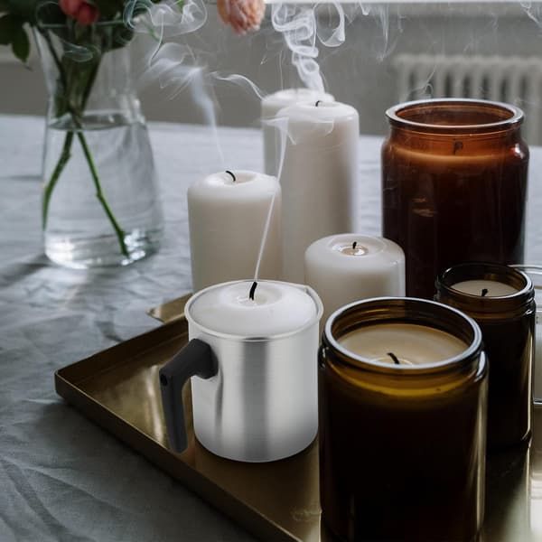 2L legeringssmeltekanne for voks til DIY-lys med helletut