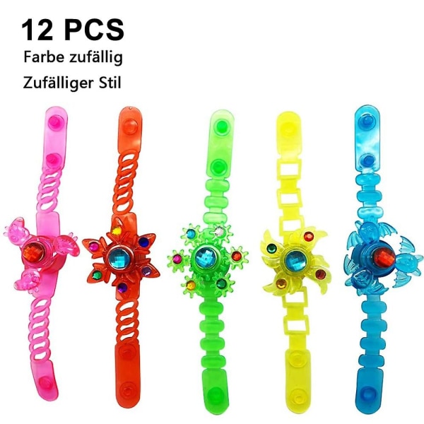 12 stk LED-lysleker Partyartikler LED Blinkende Lampe Armbånd, Jente Gløder I Mørket Bursdagsgaver Karneval Halloween Partyartikler Acce