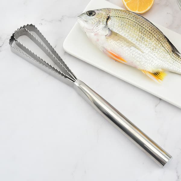 1PC Fish Scale Scraper, Professional 304 Stainless Steel Fish Scale Scraper, K