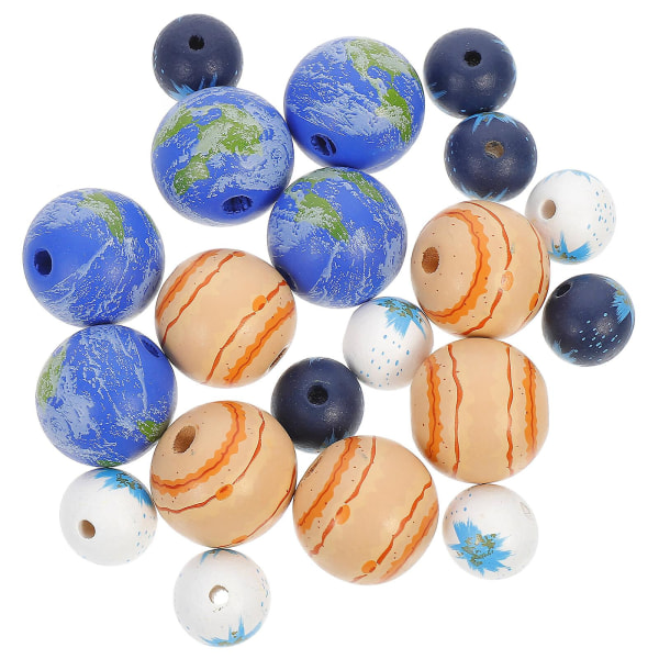 20 st Bulk Beads Armband Träpärlor DIY Pannband Pärlsmycken Djurpärlor DIY TräpärlorAsorterad färg3X3X3CM Assorted Color 3X3X3CM
