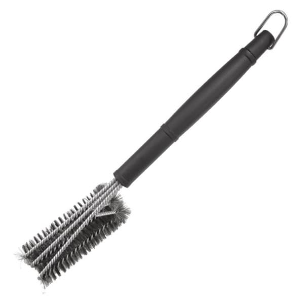 Grilliharja, 3-in-1 grillinpuhdistusharja, pitkä kahva