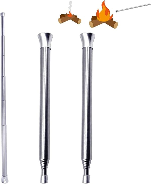 MH-INOX Halmbälg, Set med 2 Teleskopiska Blåsrör, 13,5*62