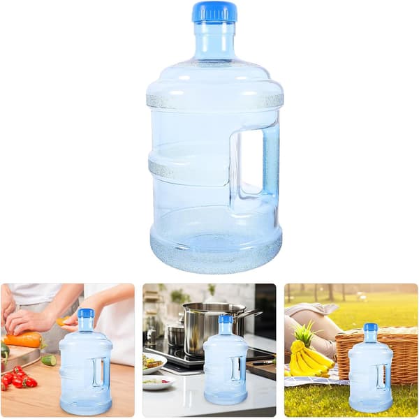 Portable 5L Thickened PC Water Container with Handle Large Capacity Pure Water Bucket