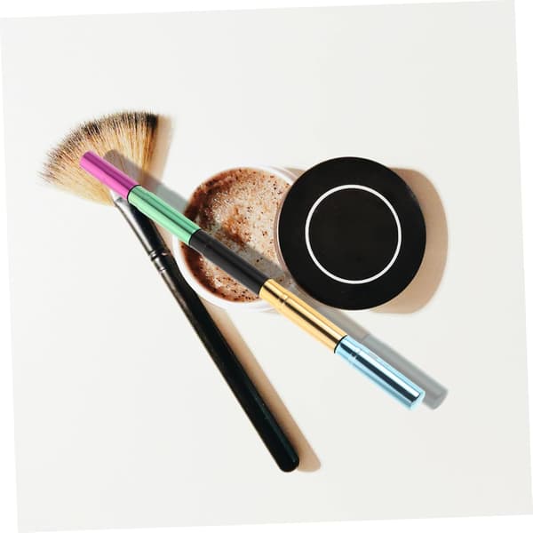 1 set Portable Makeup Brush for Eyebrows, Lips, and Eyeshadow, as well as Compact Beauty Cosmetic Tool