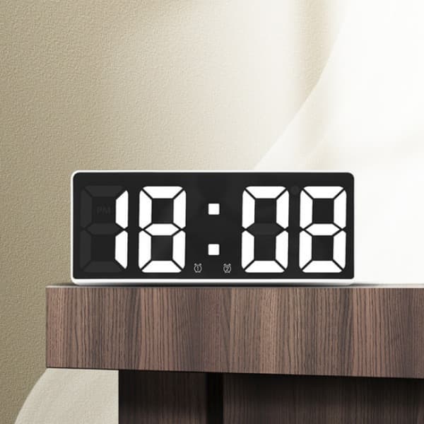 Digital vekkerklokke til soverom 1 stk