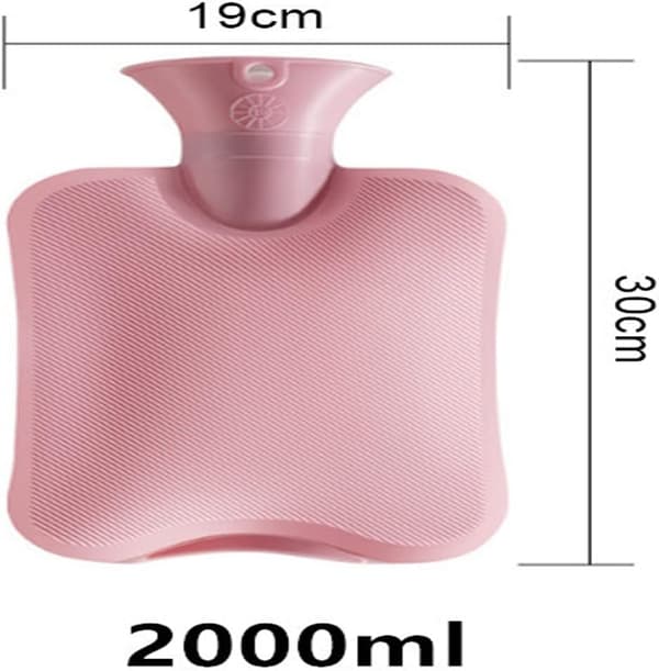 2 liters varmtvandsflasker Grå Gray