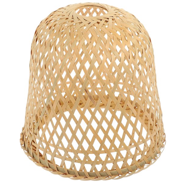 Bambu lampskärm Vintage lampskärm för golvljus Bordslampa Pendel LightKhaki25x25x18,5cm Khaki 25x25x18.5cm