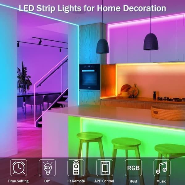 Self-Adhesive, Premium LED Neon Light – App & Remote Controlled | Music Sync