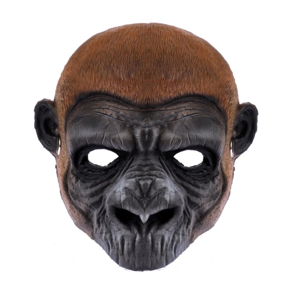 Orangutangmaske Halloween Morsom karnevalsfest Gorilla Monkey Mask Halloween-dekorasjon for voksne menn kvinner