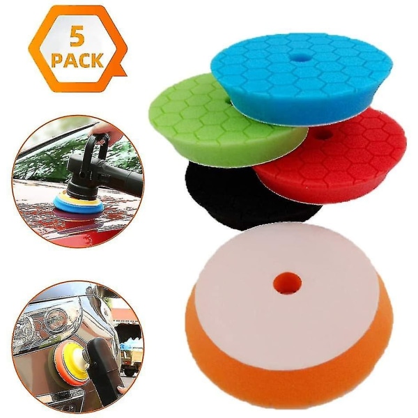 Car Polishers And Buffers For Car Polisher, 5 Pcs Polishing Pads