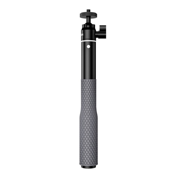 25,7 tuuman Selfie Stick ruosteenkestävä 360 pyörivä alumiiniseos, 1/4 tuuman ruuvi, jossa 3-piikkinen sovitin Black