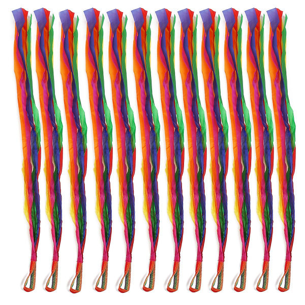 12 stk Sykkeldekorasjoner Musikk Bevegelse Førskole Rytmebånd Dans Rytmebånd Streamere Rainbow