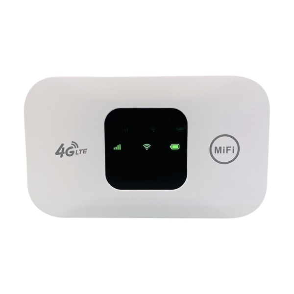 4g mobil hotspot, trådlös höghastighetsinternetrouter Portable Pocket Wifi, litet nätverk hotspot F White