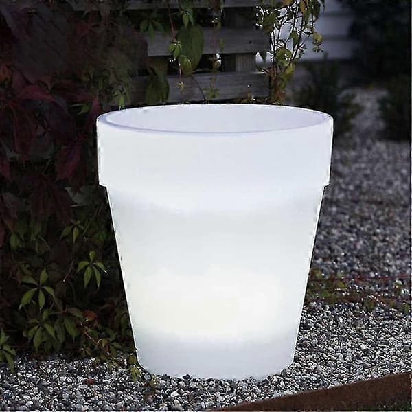 Solar Flowerpot Light Hagebelysning Juledekorasjon Lysende Blomsterpotte