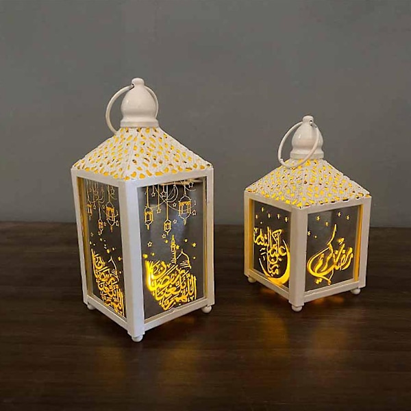 Element Lampe Ramadan Lampe Innendørs Hjem Fest Dekorasjon Hvit