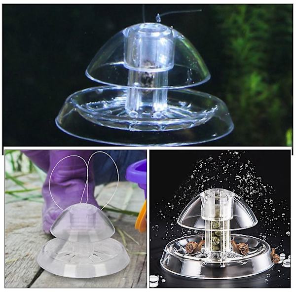 2 st Snigelfälla för Akvarium Transparent Snigeluppsamlare Bekväm Akvariumsnigelfångare