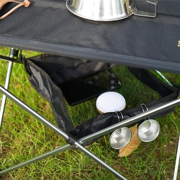 Hanging Mesh Bag Camping Gear Organizer Foldable Table Storage Bag XL
