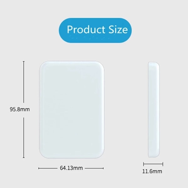 Magnetisk Powerbank för iPhone 12/13/14/15, snabbladdning (PD) vit white