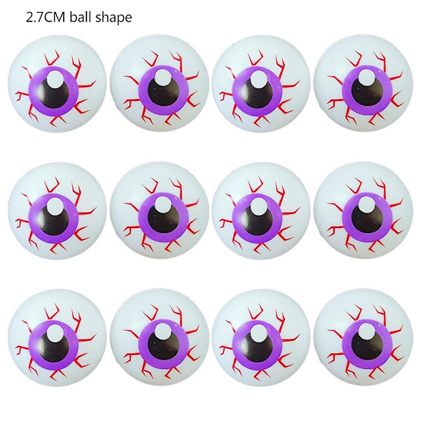 12 stk Hoppballer Halloween Tema Design Hoppballer for Barn Jenter Gutter Lilla