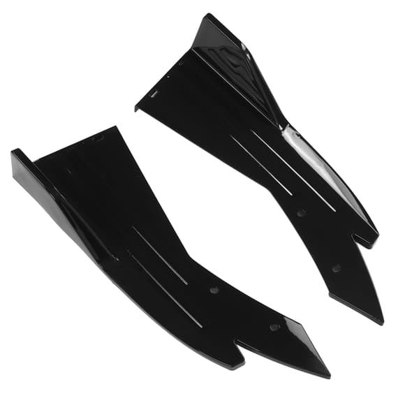 2 pcs. Car Rear Bumper Spoiler Side Skirts Splitter Gloss Black Universal
