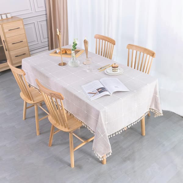 Marron - Rund dug 140x140 Bomuldsdug Rund bomuldsdug