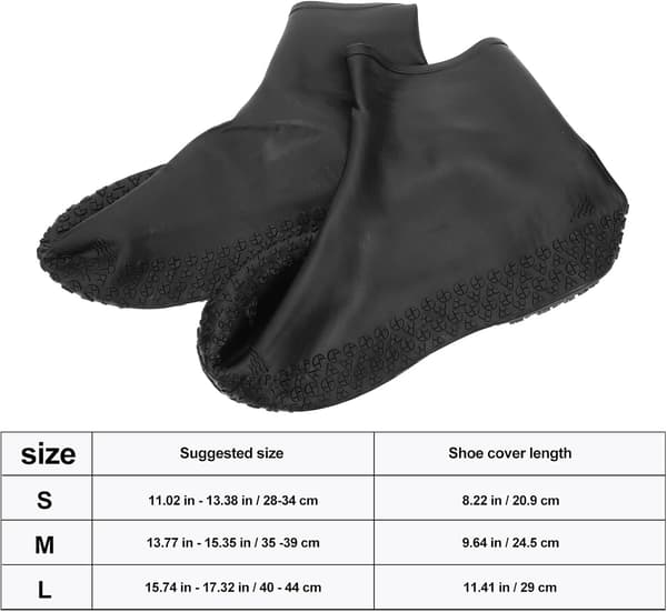 Waterproof Non-Slip Boot Covers for Adults, Thickened High Rain Shoe Covers