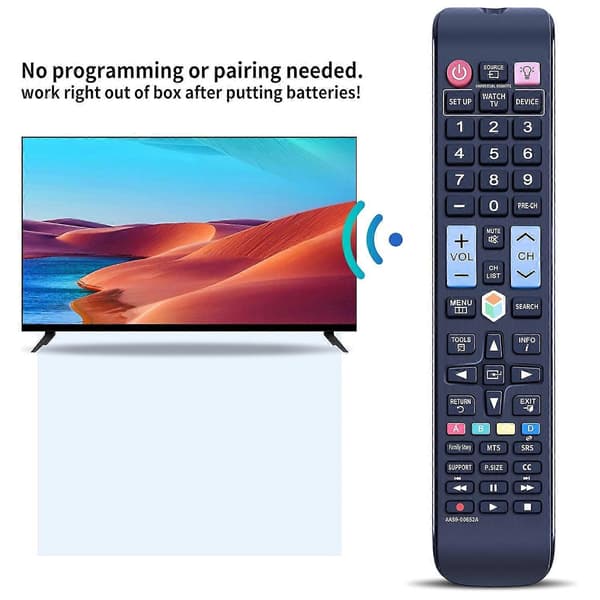 AA59-00652A Replacement Remote Control for Samsung TV, ABS TV Remote Control