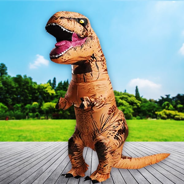 Puhallettava dinosaurusasu aikuisille, dinosauruksen puhallettava puku aikuisille, räjäyttää dinosaurusasu Halloween-cosplaylle