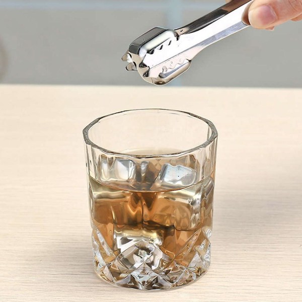 1 stk. 304 Kvadratisk Rustfrit Stål Isvin Sten Kaffe Bar Tilbehør Køleskab Organizer Bins Frid