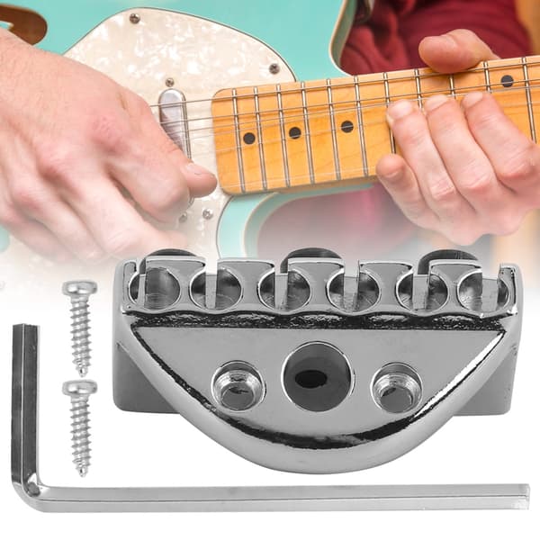 Electric Guitar String Lock Nut with Head String Retainer Hex Wrench Replacement