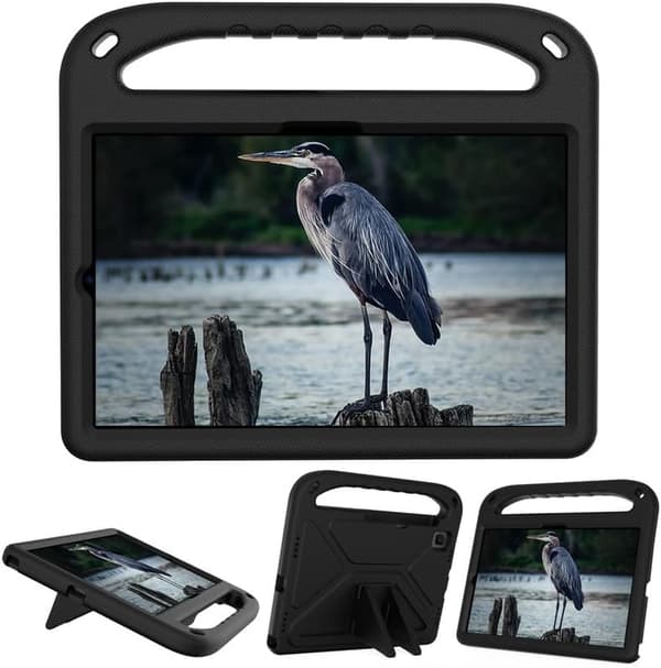 Galaxy Tab A 8.0 2019 Case Shockproof Protection Handle Stand Kids Black