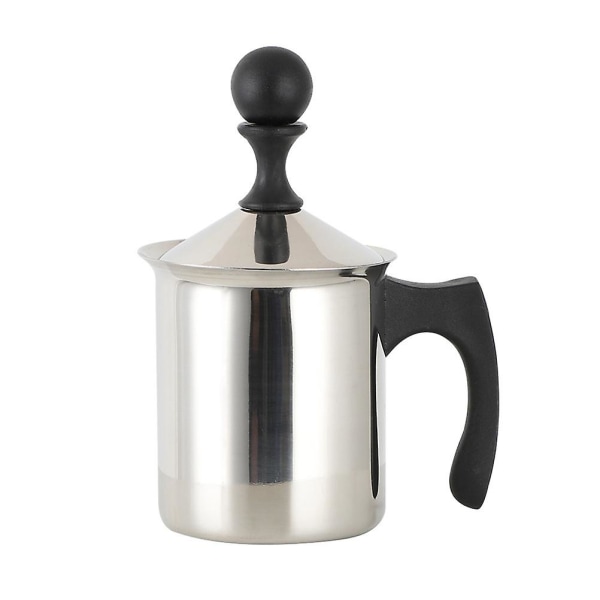 Espresso-skummer Cappuccino-skummer Kaffeskummer Mini Sauskopp Kaffeomrører SkummendeSølv17x10cm