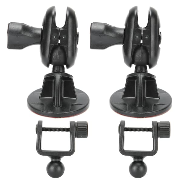 2pcs Mini Dash Cam Mount Dashboard Recorder Suction Cup 360 Degree Adjustable Universal (U-shaped Head)