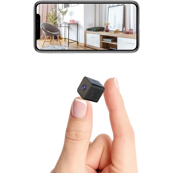 Trådlös WiFi-kamera Home Body Cam Säkerhetshemkameror för inomhussäkerhetskameror utomhus med mobilapp hundkamera
