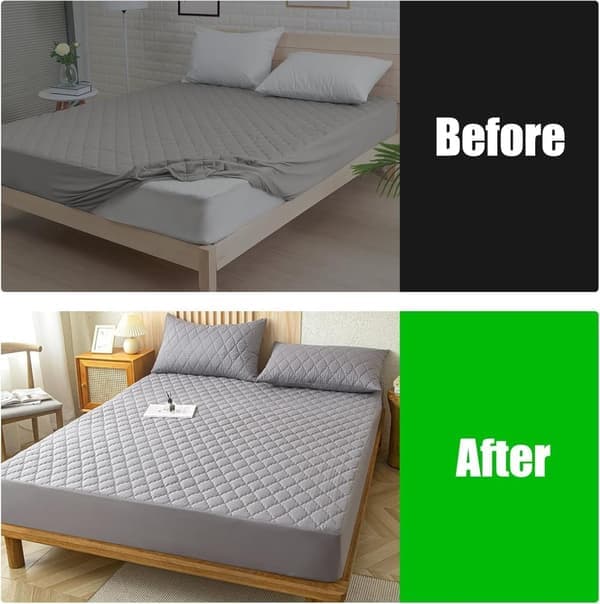 Adjustable Sheet Holders - Elastic Straps with Metal Clips to Secure Sheets, Mattress Protectors or Sofa Covers